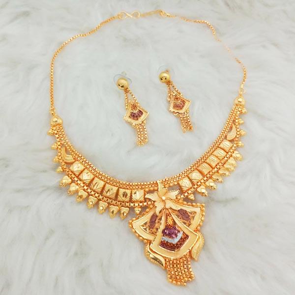Kalyani Brass Forming Necklace Set - 1108133