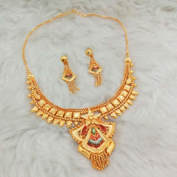 Kalyani Brass Forming Necklace Set - 1108135