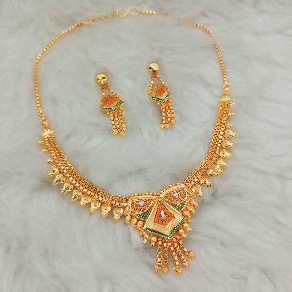 Kalyani Brass Forming Necklace Set - 1108138