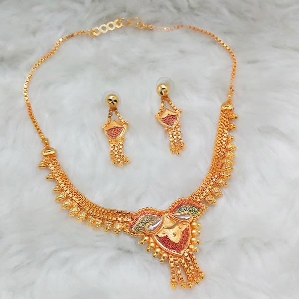 Kalyani Brass Forming Necklace Set - 1108141