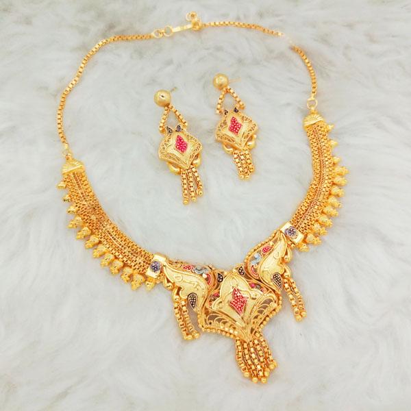 Kalyani Brass Forming Necklace Set - 1108147