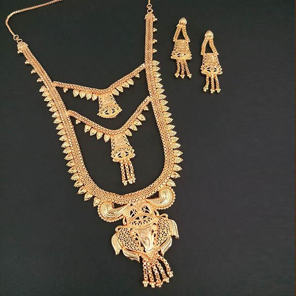 Kalyani Brass Forming Necklace Set - 1108154