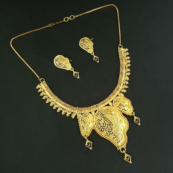 Kalyani Brass Forming Necklace Set - 1108172