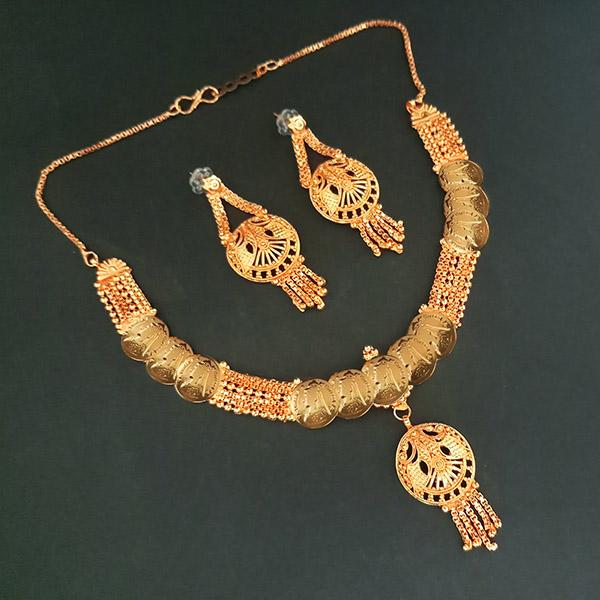 Kalyani Brass Forming Necklace Set - 1108180
