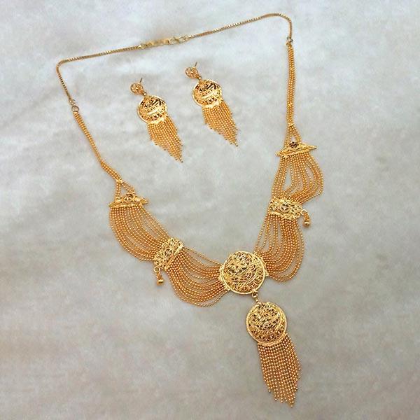 Kalyani Brass Forming Necklace Set - 1108183