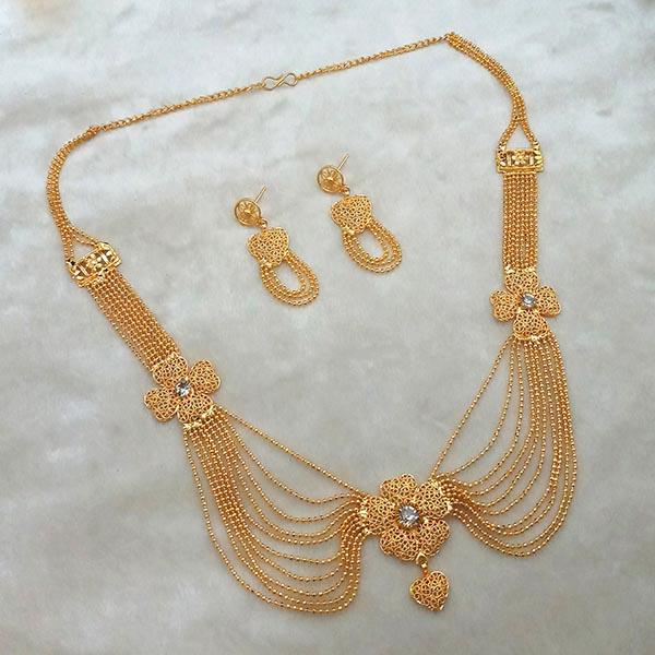 Kalyani Brass Forming Necklace Set - 1108184