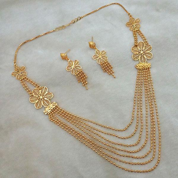 Kalyani Brass Forming Necklace Set - 1108198