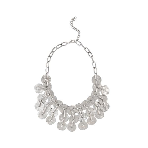 Urthn Rhodium Plated Statement Necklace - 1109222B