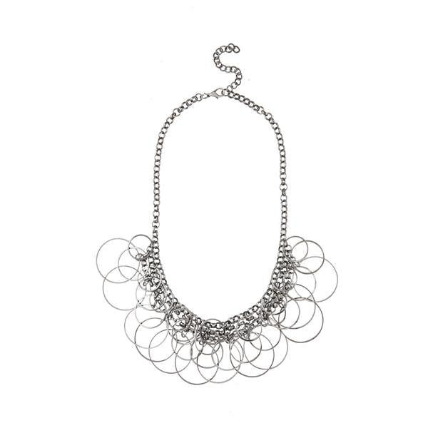 Urthn Rhodium Plated Statement Necklace - 1109225D