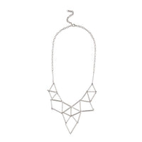 Urthn Rhodium Plated Statement Necklace - 1109227B