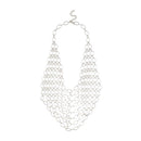 Urthn Silver Plated Statement Necklace - 1109228B