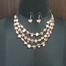 Urthn Stones Silver Plated Statement Necklace Set - 1109616A