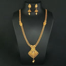 Kriaa Brown Austrian Stone Haram Necklace Set - 1109832
