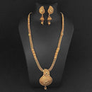 Kriaa Brown Austrian Stone And Kundan Necklace Set - 1109849A