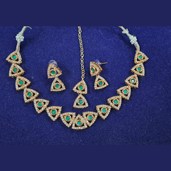 Kavita Art Gold Plated Austrain Stone Necklace Set
