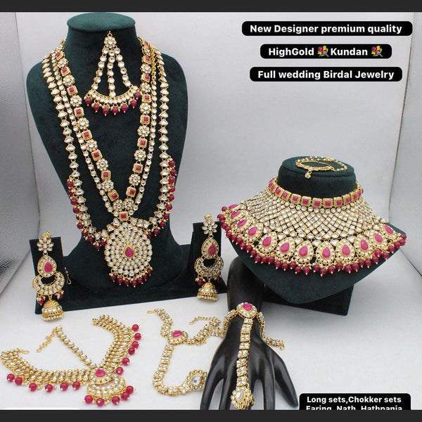 Kavita Art Gold Plated Kundan Bridal Set