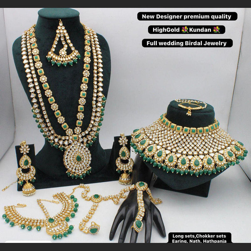 Kavita Art Gold Plated Kundan Bridal Set
