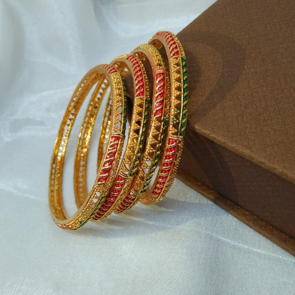 Kavita Art Gold Plated Bangles Set