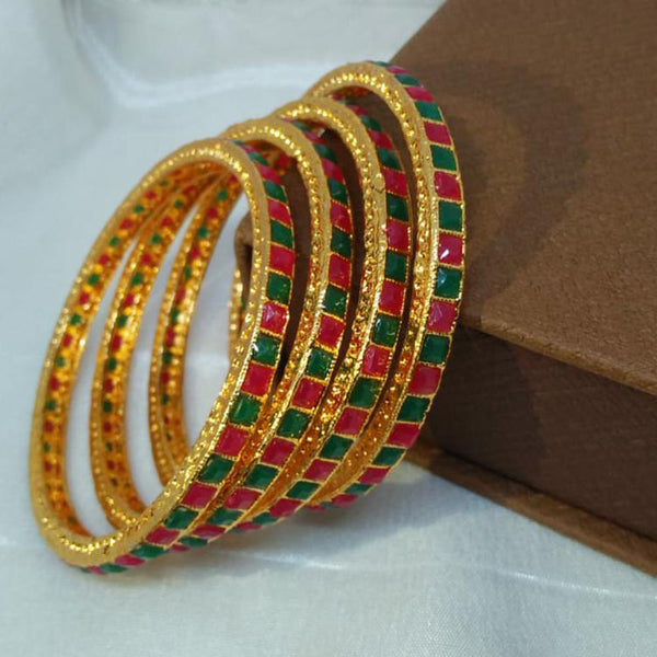 Kavita Art Gold Plated Bangles Set