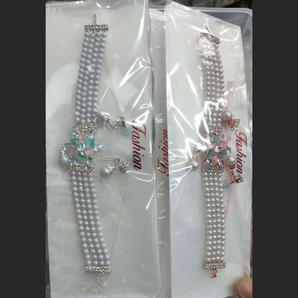 Kavita Art Silver Plated Choker Necklace Set
