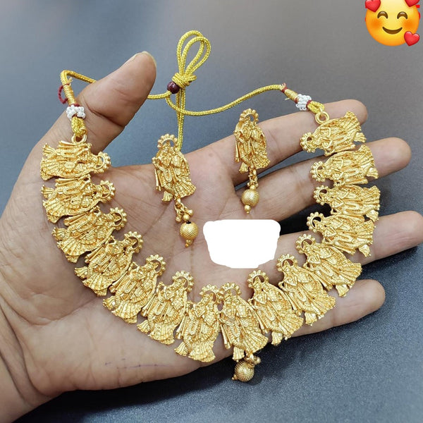 Kavita Art Gold Plated Temple Necklace Set