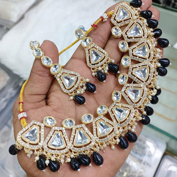 Kavita Art Gold Plated Crystal Necklace Set