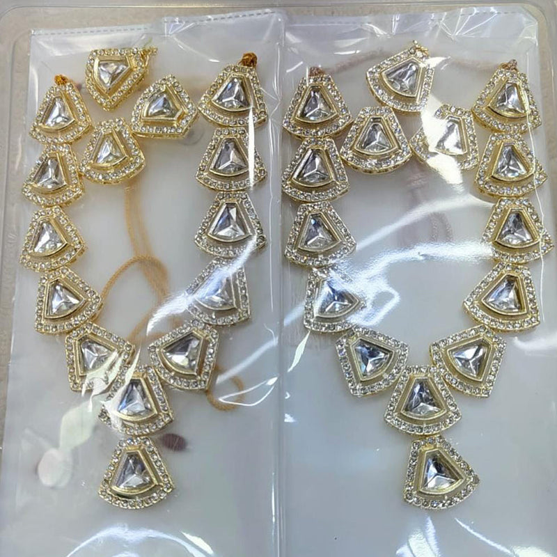 Kavita Art Gold Plated Austrian Stone Necklace Set  ( Assorted Desing Piece -1)