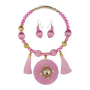 Jeweljunk Austrian Stone Thread Necklace Set - 1110629G