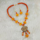 Jeweljunk Austrian Stone Gold Plated Thread Necklace Set - 1110631C