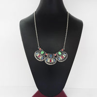 Urthn Silver Plated Stone Statement Necklace  - 1110749A