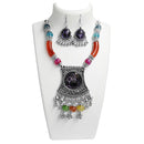 Jeweljunk Multicolor Beads  Navratri Special Necklace Set - 1110808