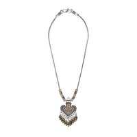 Jeweljunk 2 Tone Plated Boho Necklace - 1111023