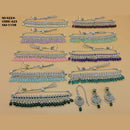 Soni Art Jewellery Silver Plated Pota Stone & Beads Choker Necklace Set