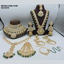 Soni Art Jewellery Gold Plated Kundan Stone Bridal Set