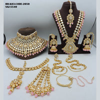 Soni Art Jewellery Gold Plated Kundan Stone Bridal Set