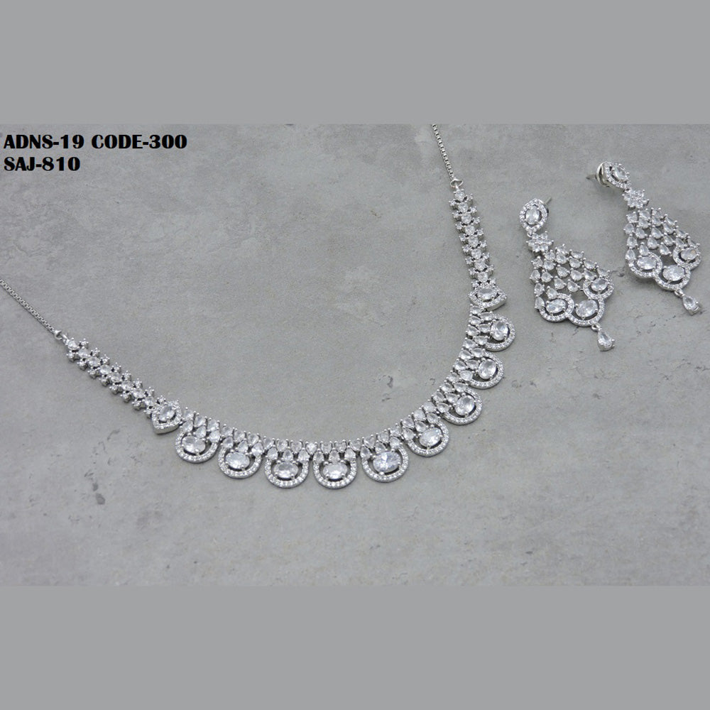 Soni Art Jewellery Ad Stone Necklace Set