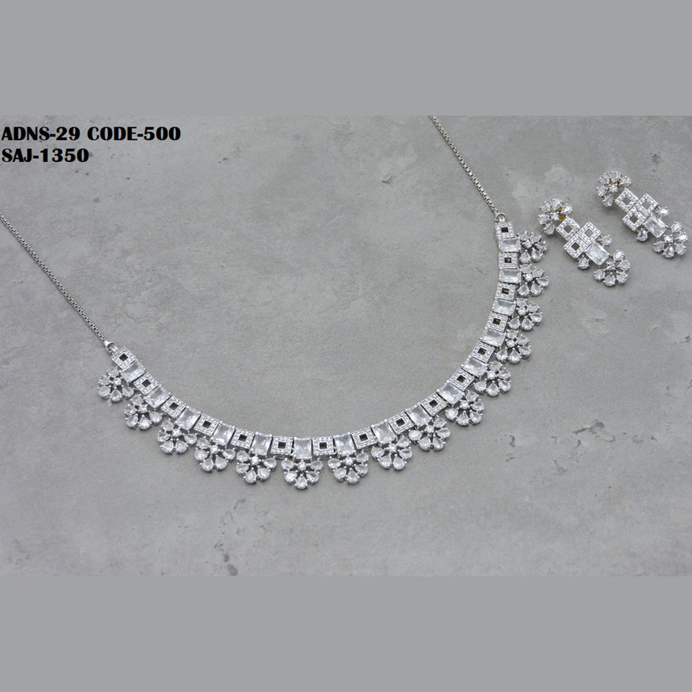 Soni Art Jewellery Ad Stone Necklace Set