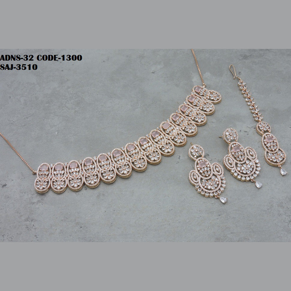 Soni Art Jewellery Ad Stone Necklace Set