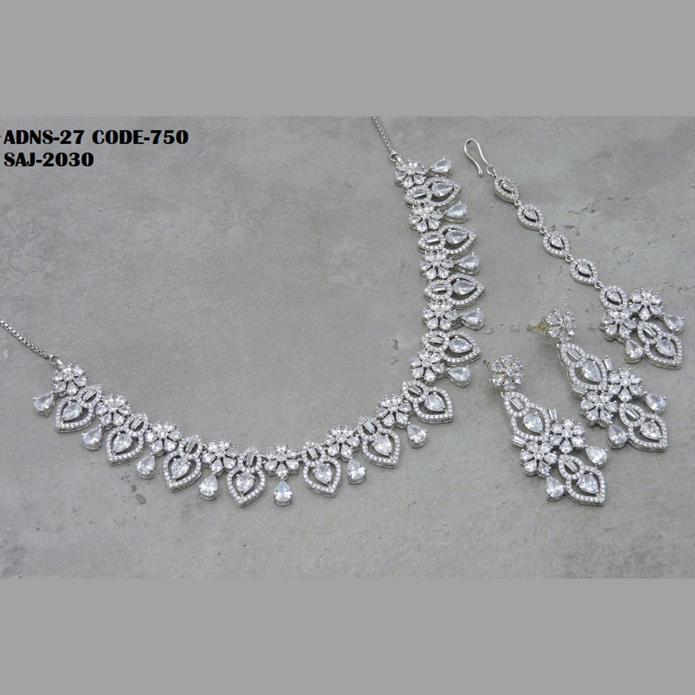 Soni Art Jewellery Ad Stone Necklace Set