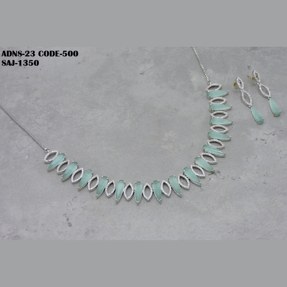 Soni Art Jewellery Ad Stone Necklace Set