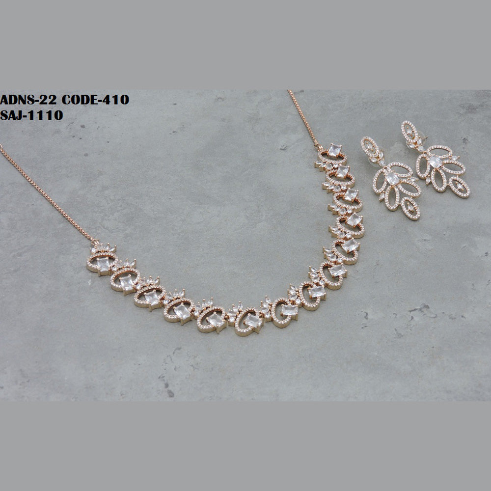 Soni Art Jewellery Ad Stone Necklace Set