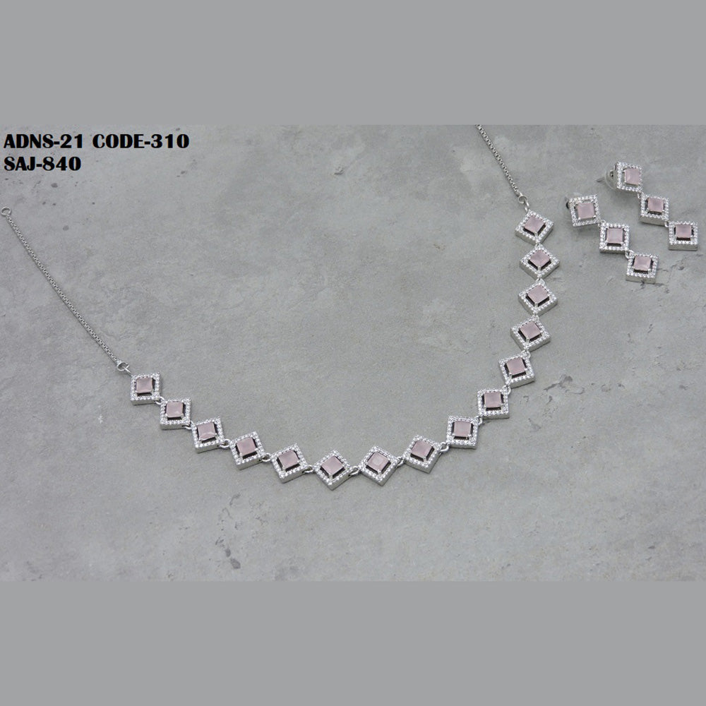 Soni Art Jewellery Ad Stone Necklace Set