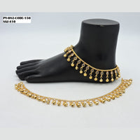 Soni Art Jewellery Gold Plated Crystal Stone Payal