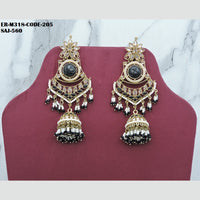 Soni Art Jewellery Gold Plated Crystal Stone Jhumki Earrings