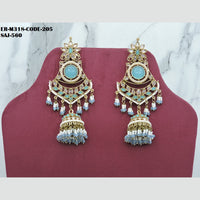 Soni Art Jewellery Gold Plated Crystal Stone Jhumki Earrings