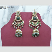 Soni Art Jewellery Gold Plated Crystal Stone Jhumki Earrings