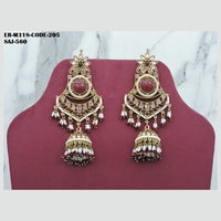 Soni Art Jewellery Gold Plated Crystal Stone Jhumki Earrings