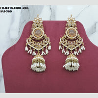 Soni Art Jewellery Gold Plated Crystal Stone Jhumki Earrings