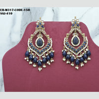Soni Art Jewellery Gold Plated Crystal Stone Dangler Earrings
