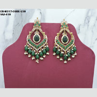 Soni Art Jewellery Gold Plated Crystal Stone Dangler Earrings